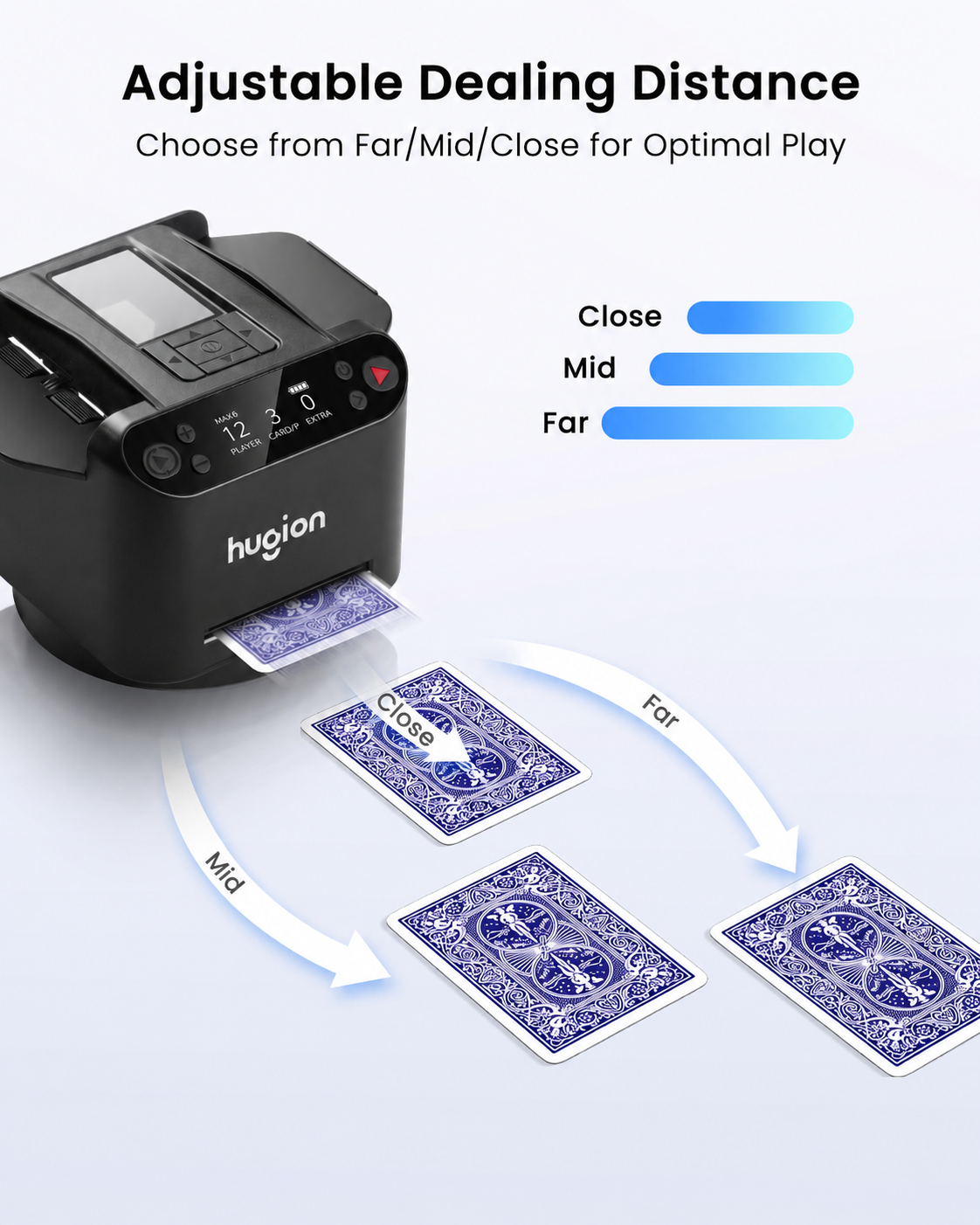 Hugion 2-in-1 Automatic Card shuffler and dealer